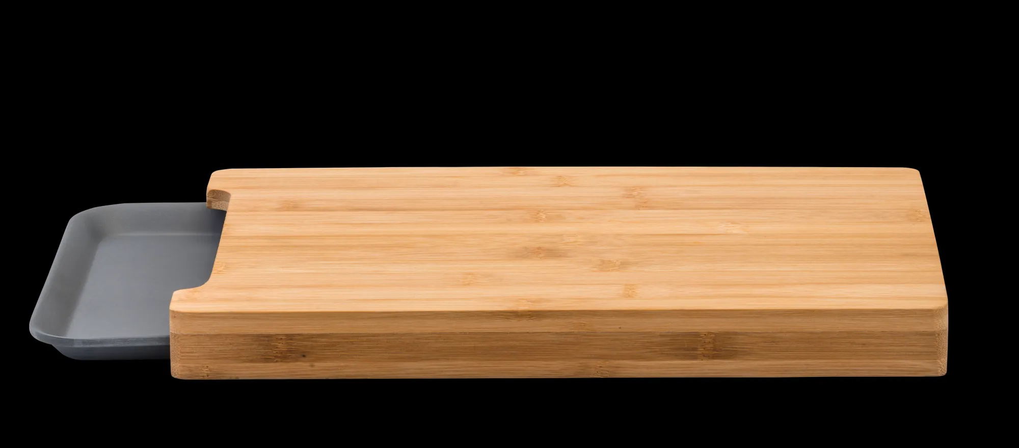 CASA Bamboo Tagliere Raccogli Succo Grigio, Naturale* Taglieri