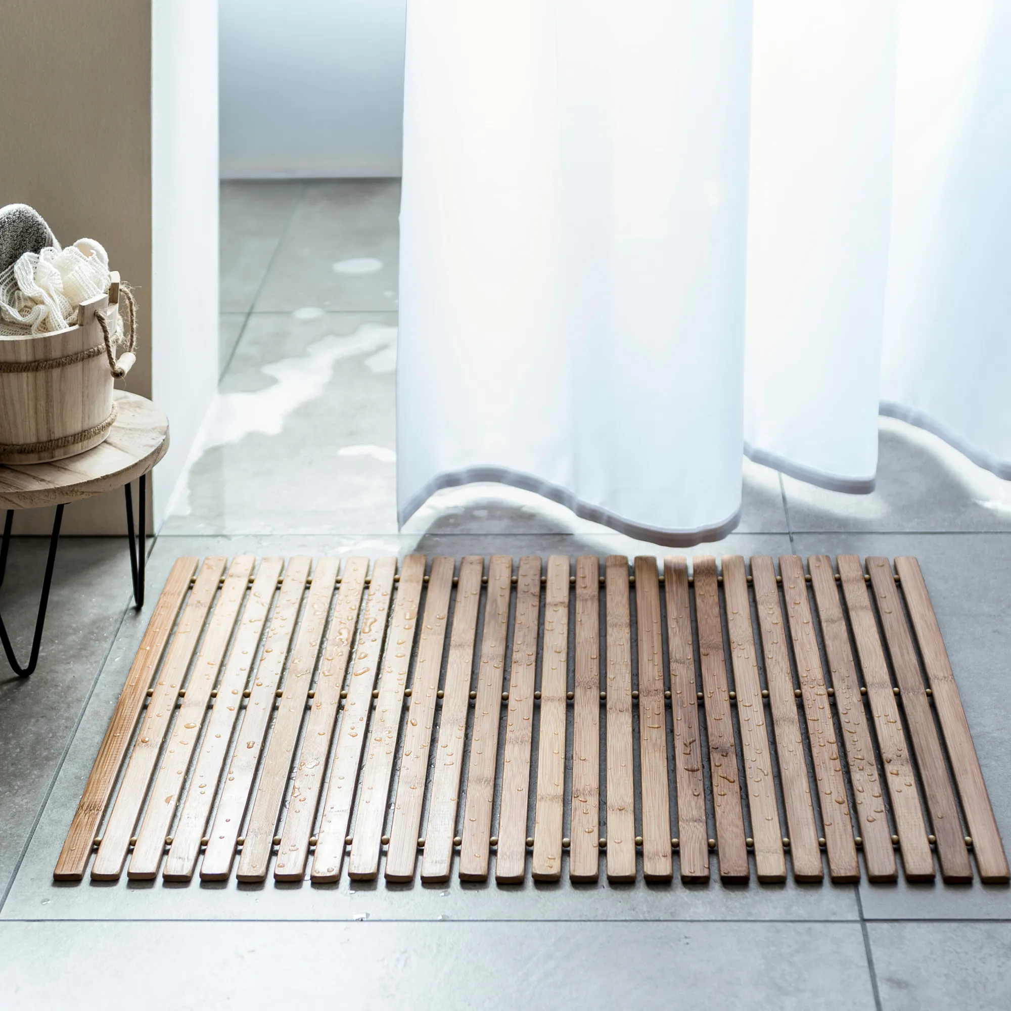 CASA Bamboo Tappetino Bagno Naturale* Tappeti Per Bagno