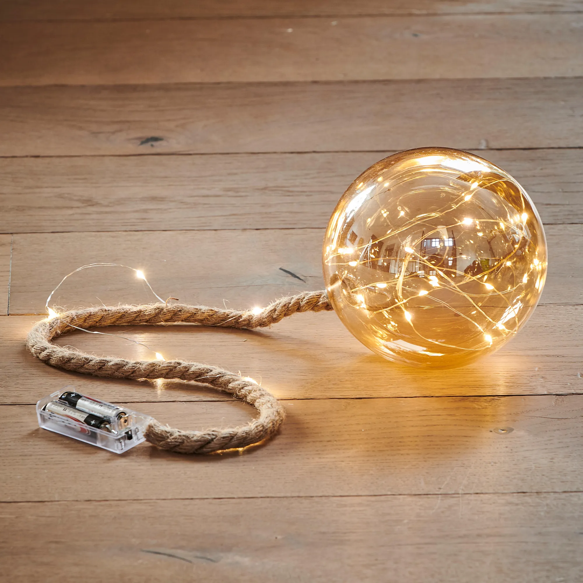 CASA Bloxem Pallina Decorativa Con 21 Luci Led Dorato* Lampade Led