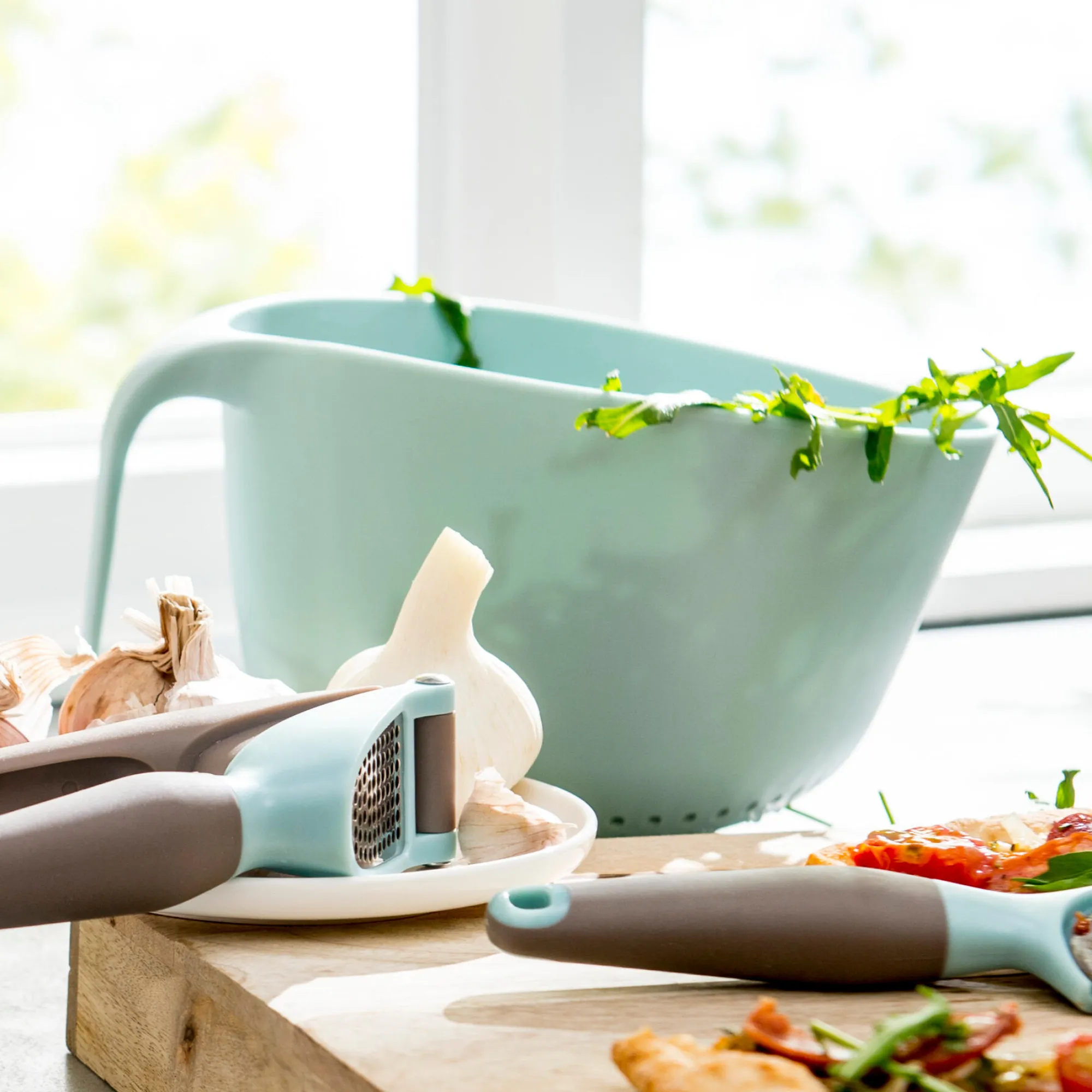 CASA Kitchen Rotella Tagliapizza Grigio, Blu* Coltelli Da Tagliare
