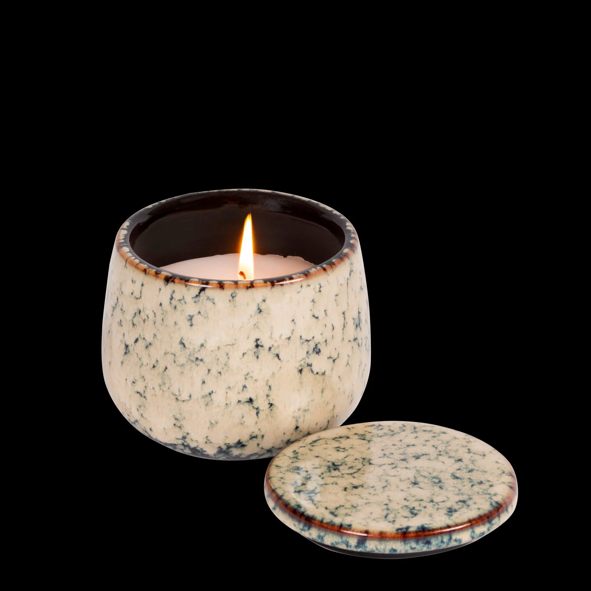 CASA Ceramic Candela In Vaso Blu* Candele