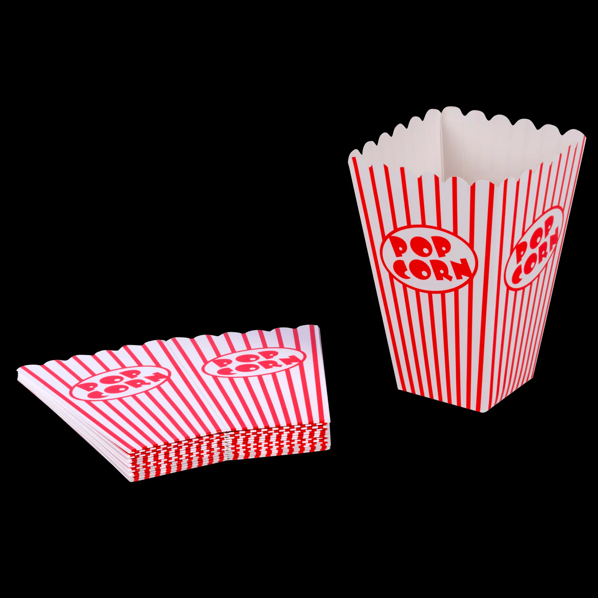 CASA Cinema Bicchiere Popcorn Set Di 8 Bianco, Rosso* Accessori Da Cucina