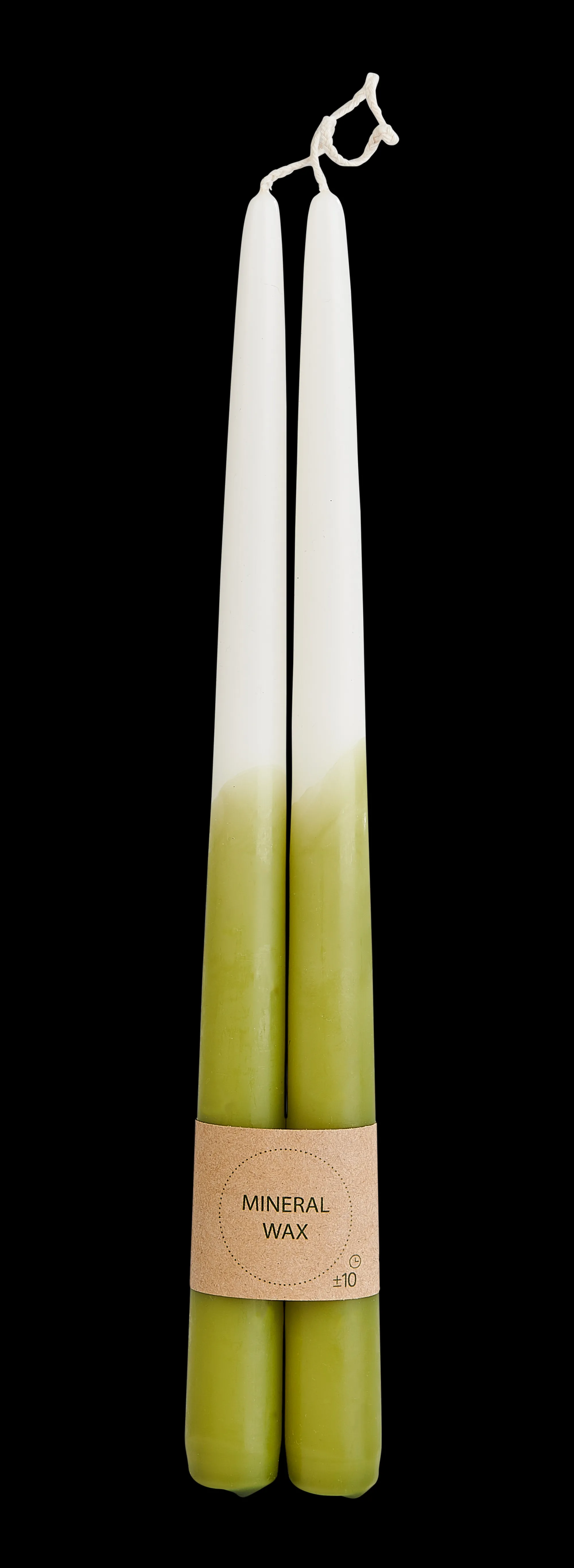 CASA Duo Candele Da Cena Set Di 2 Verde, Crema, Multicolore* Candele