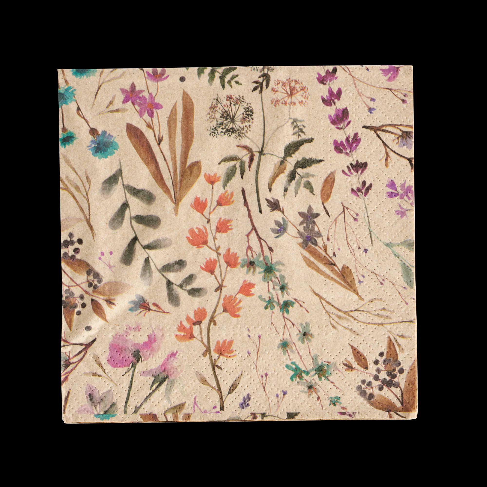 CASA Eco Dried Flower Set Di 20 Tovaglioli Multicolore* Tovaglioli