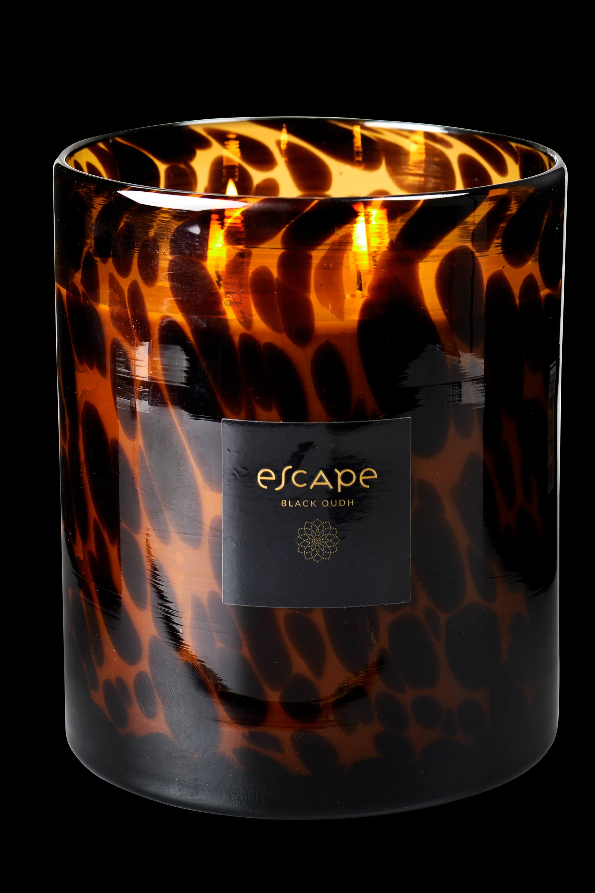 CASA Escape Black Oudh Candela Profumata In Vaso Nero, Marrone, Ocra* Candele