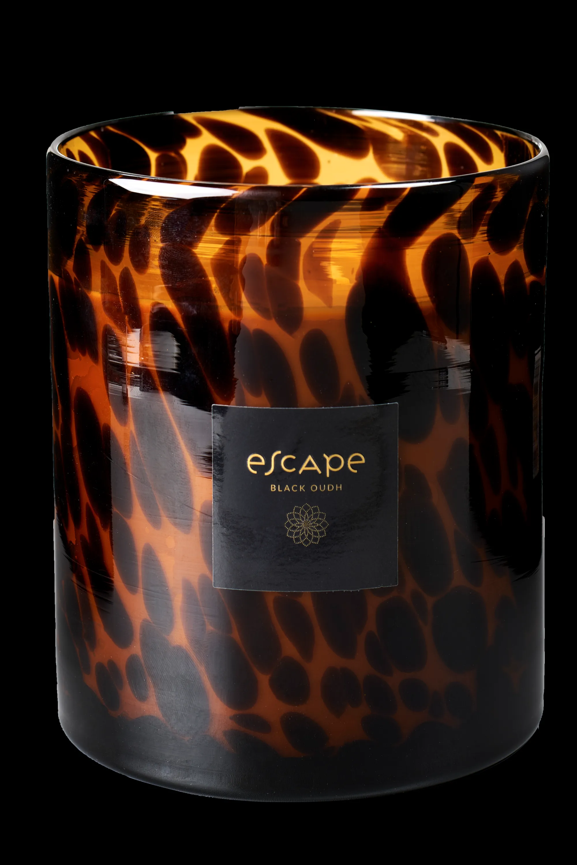 CASA Escape Black Oudh Candela Profumata In Vaso Nero, Marrone, Ocra* Candele