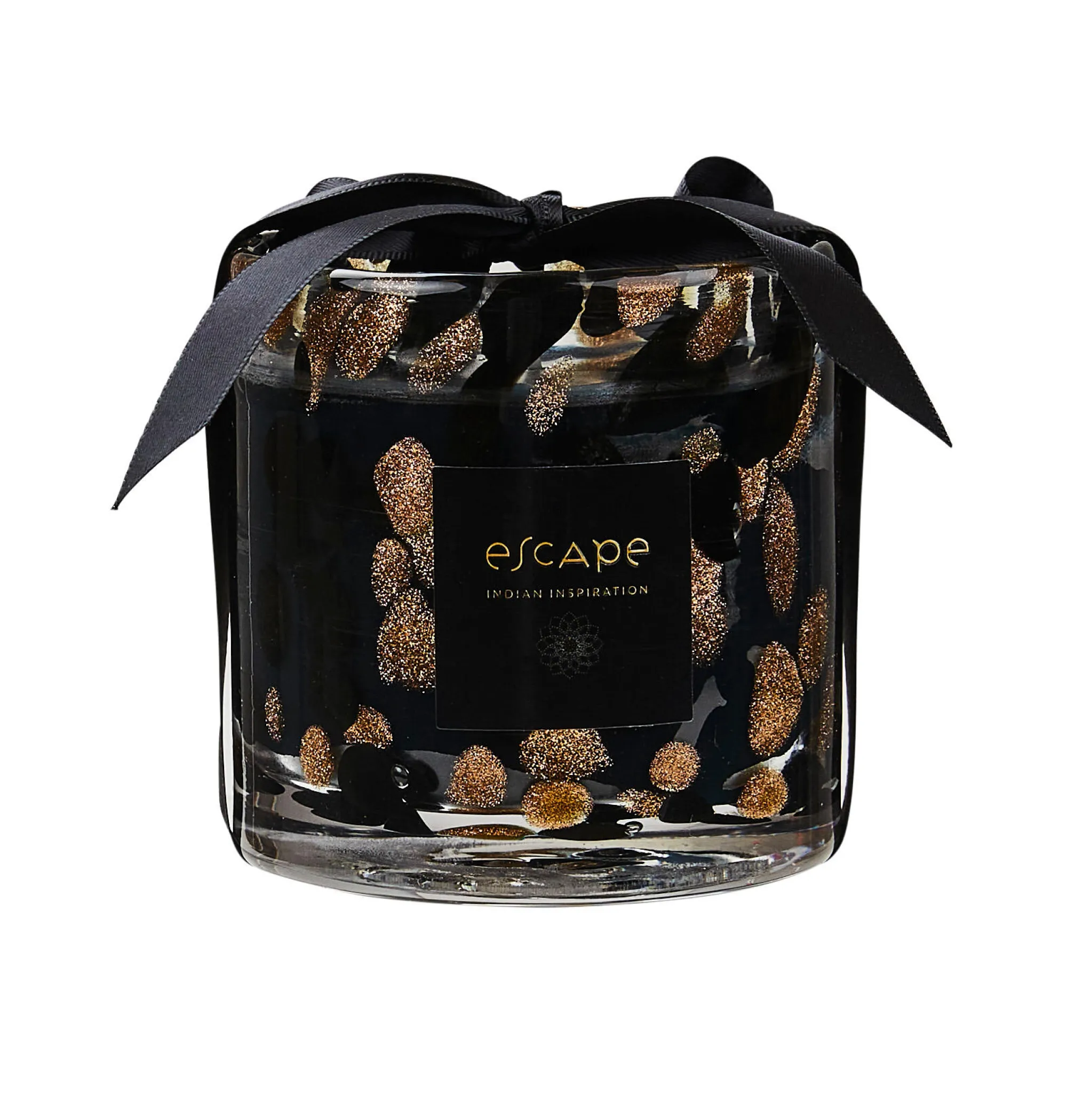 CASA Escape Indian Inspiration Candela Profumata In Vaso Nero, Rame, Multicolore* Candele