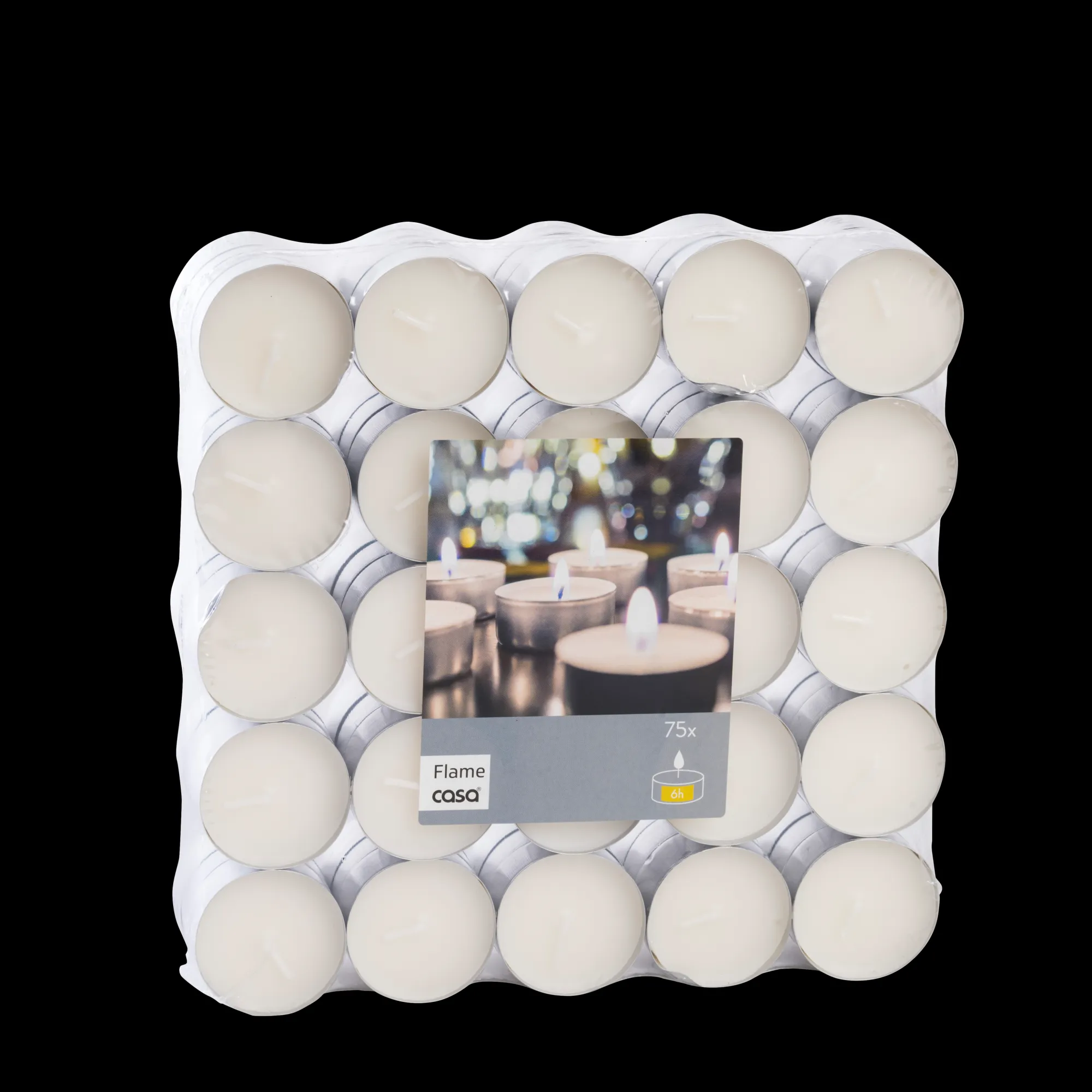 CASA Flame Lumini Set Di 75 Bianco* Candele