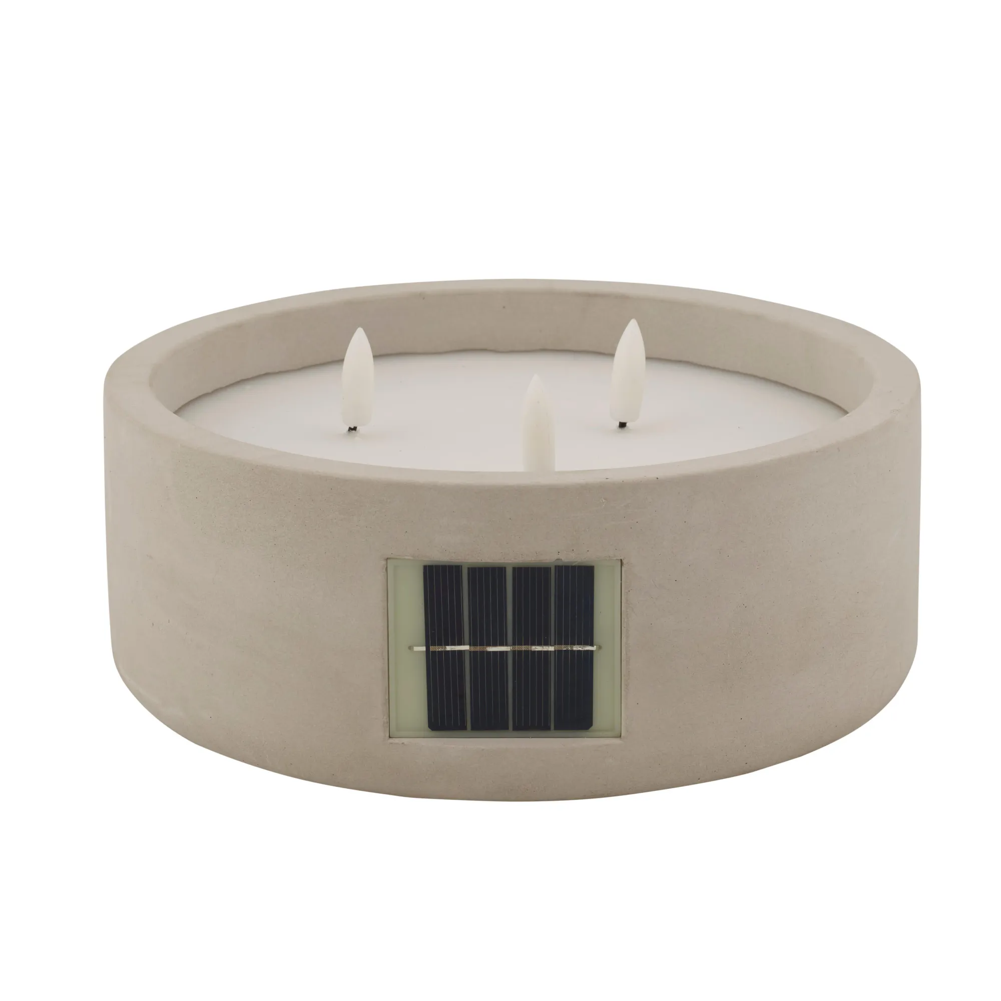 CASA Fuego Candela A Led Solare Grigio Chiaro* Candele Led