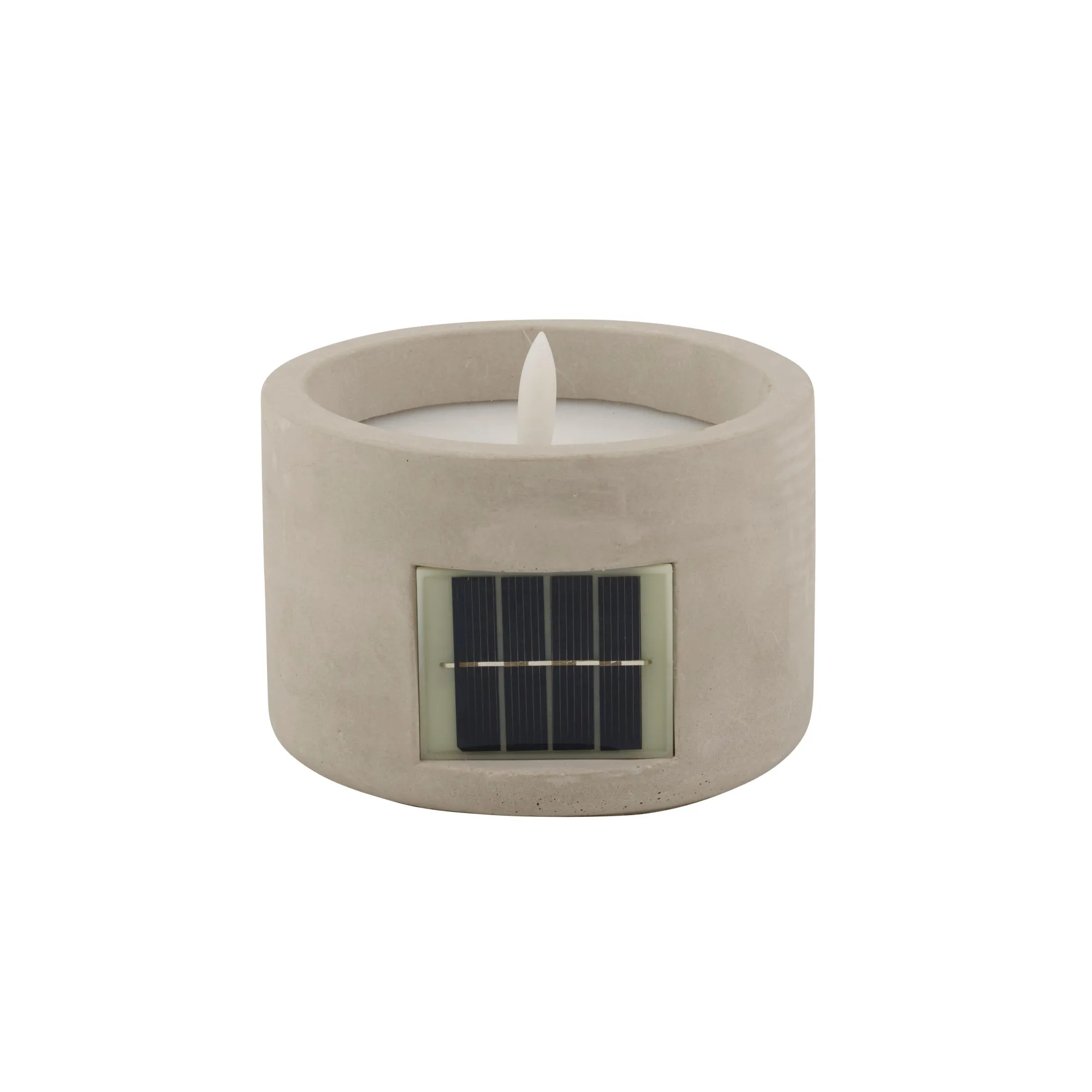 CASA Fuego Candela A Led Solare Grigio Chiaro* Candele Led