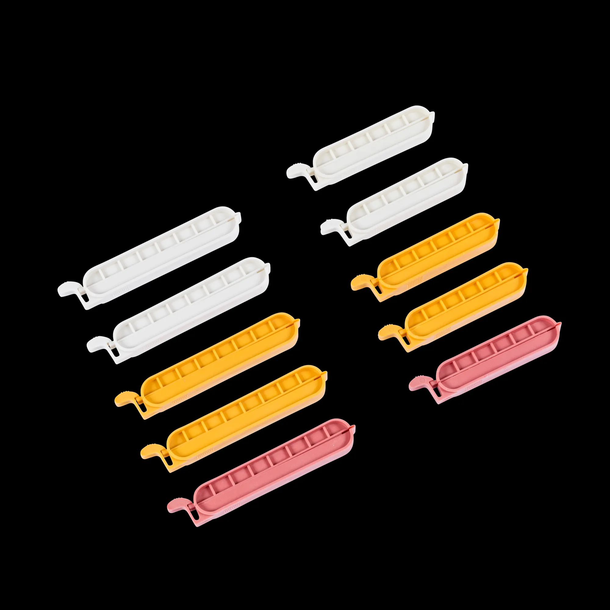 CASA Klipper Clip Chiudisacchetto Set Di 10 Mix Di Colori Grigio, Giallo Scuro, Terracotta* Accessori Da Cucina