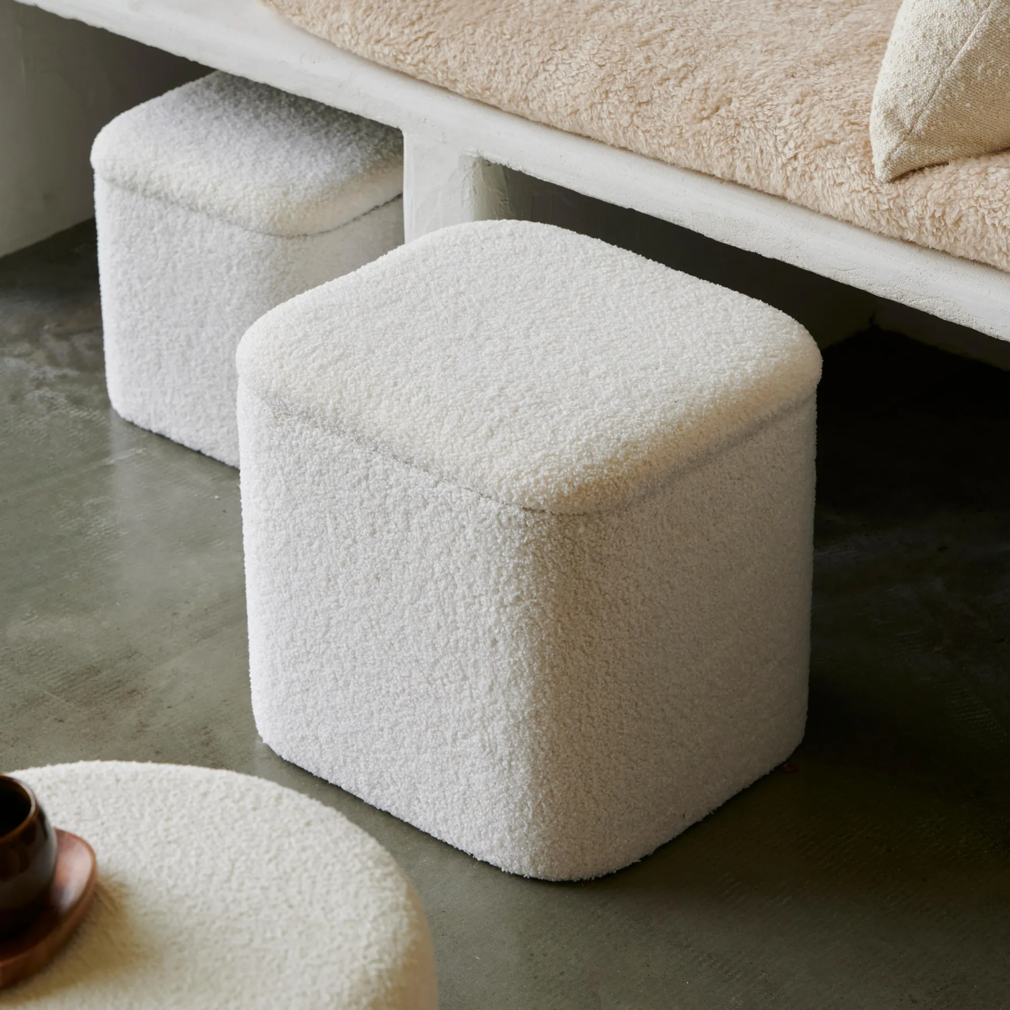 CASA Liam Pouf Con Contenitore Bianco* Pouf Portatutto