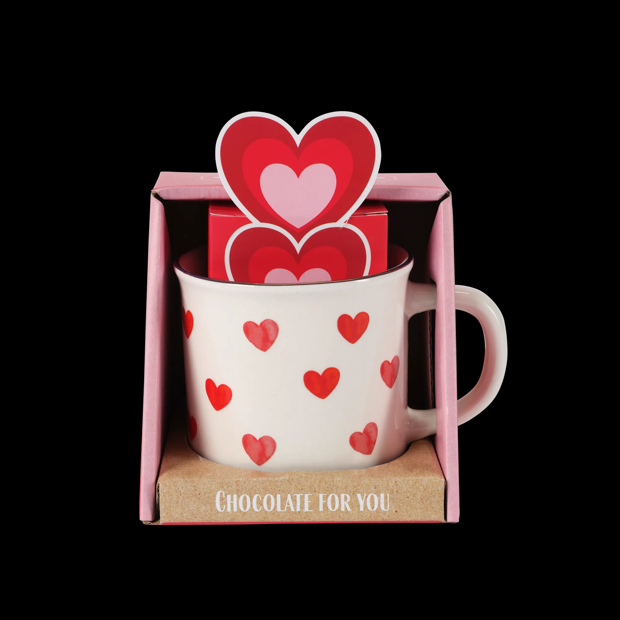 CASA Lovely Set Regalo Bianco, Rosso* Mug