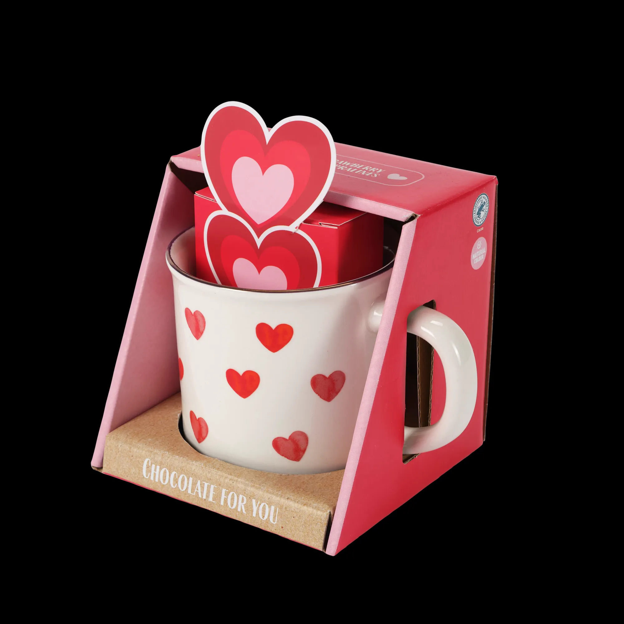 CASA Lovely Set Regalo Bianco, Rosso* Mug