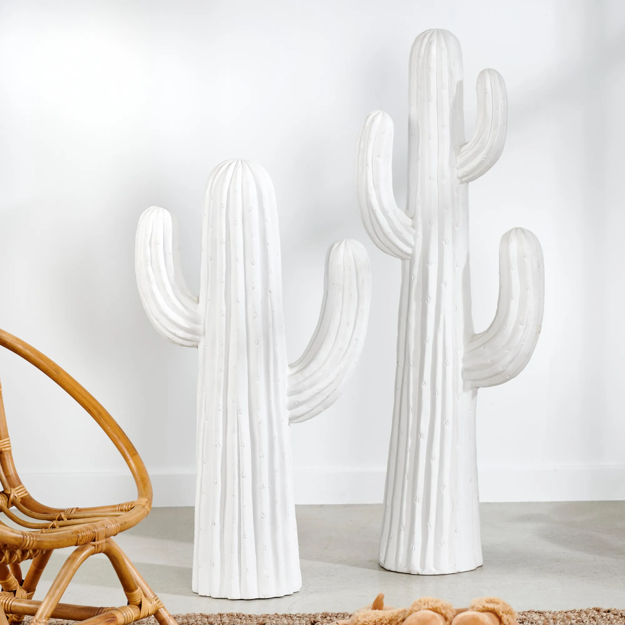 CASA Magnesia Cactus Bianco* Figurine Decorative