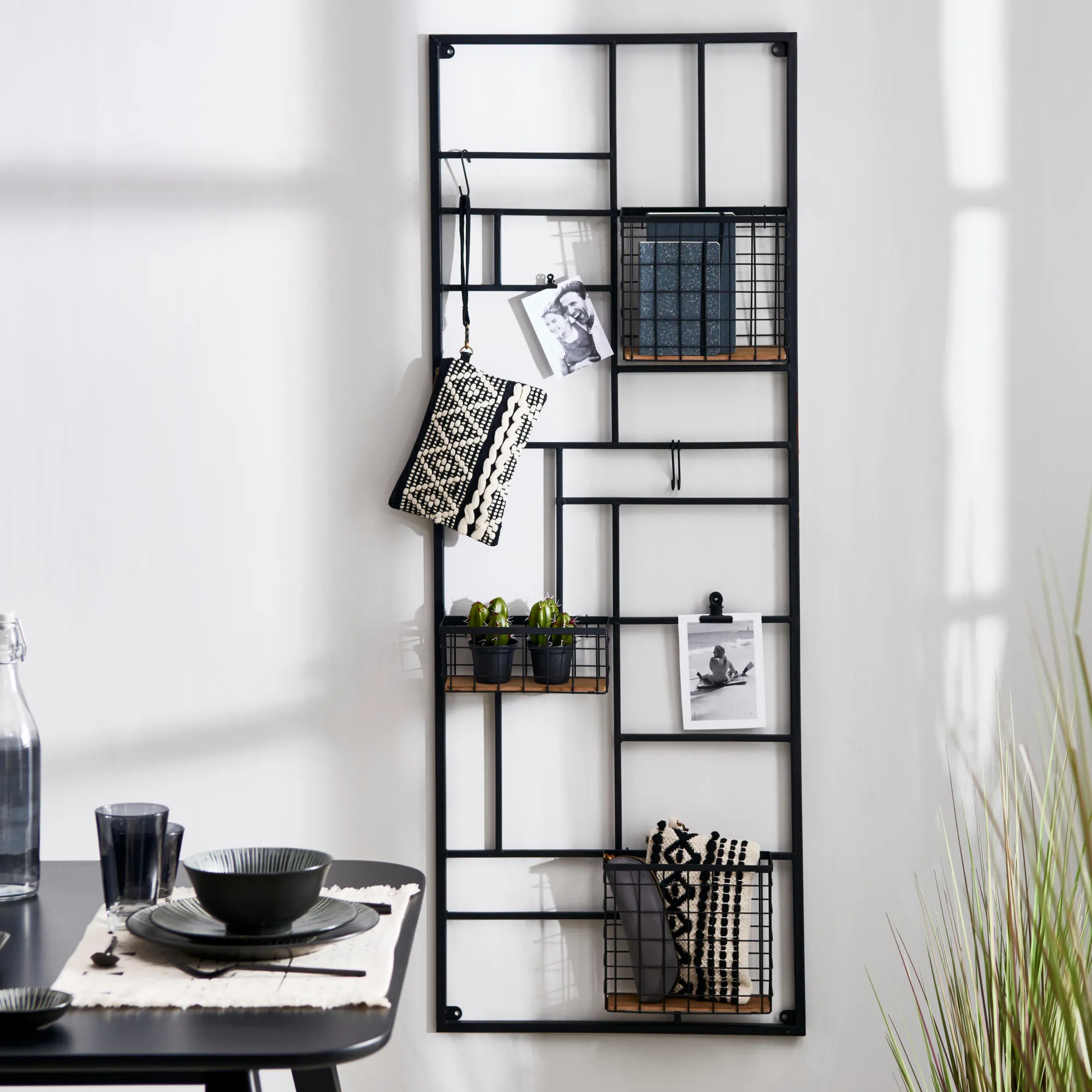 CASA Modular Organiser Da Parete Nero* Scaffali Da Parete