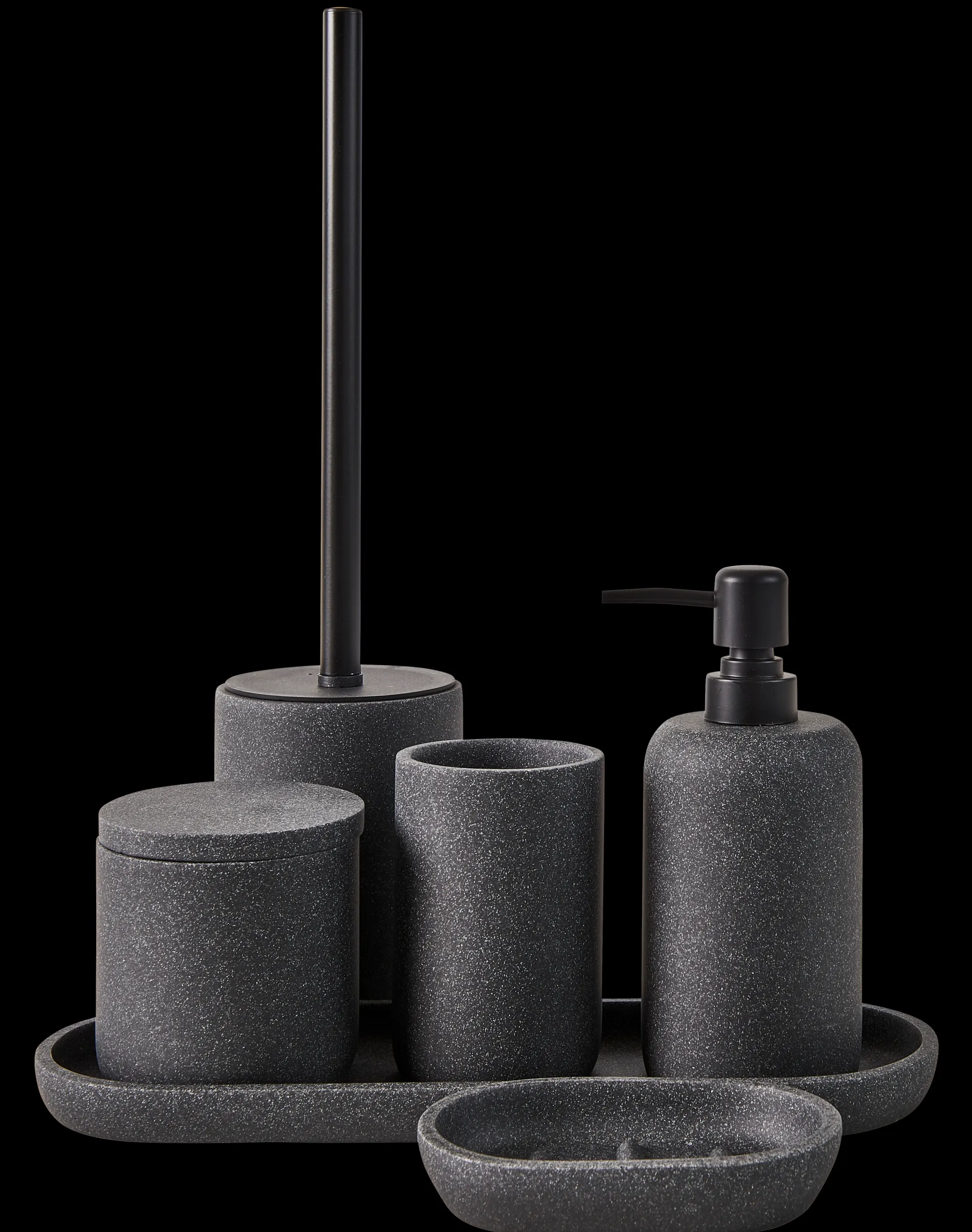 CASA Moon Dispenser Per Sapone Nero, Grigio Scuro* Accessori Da Lavandino