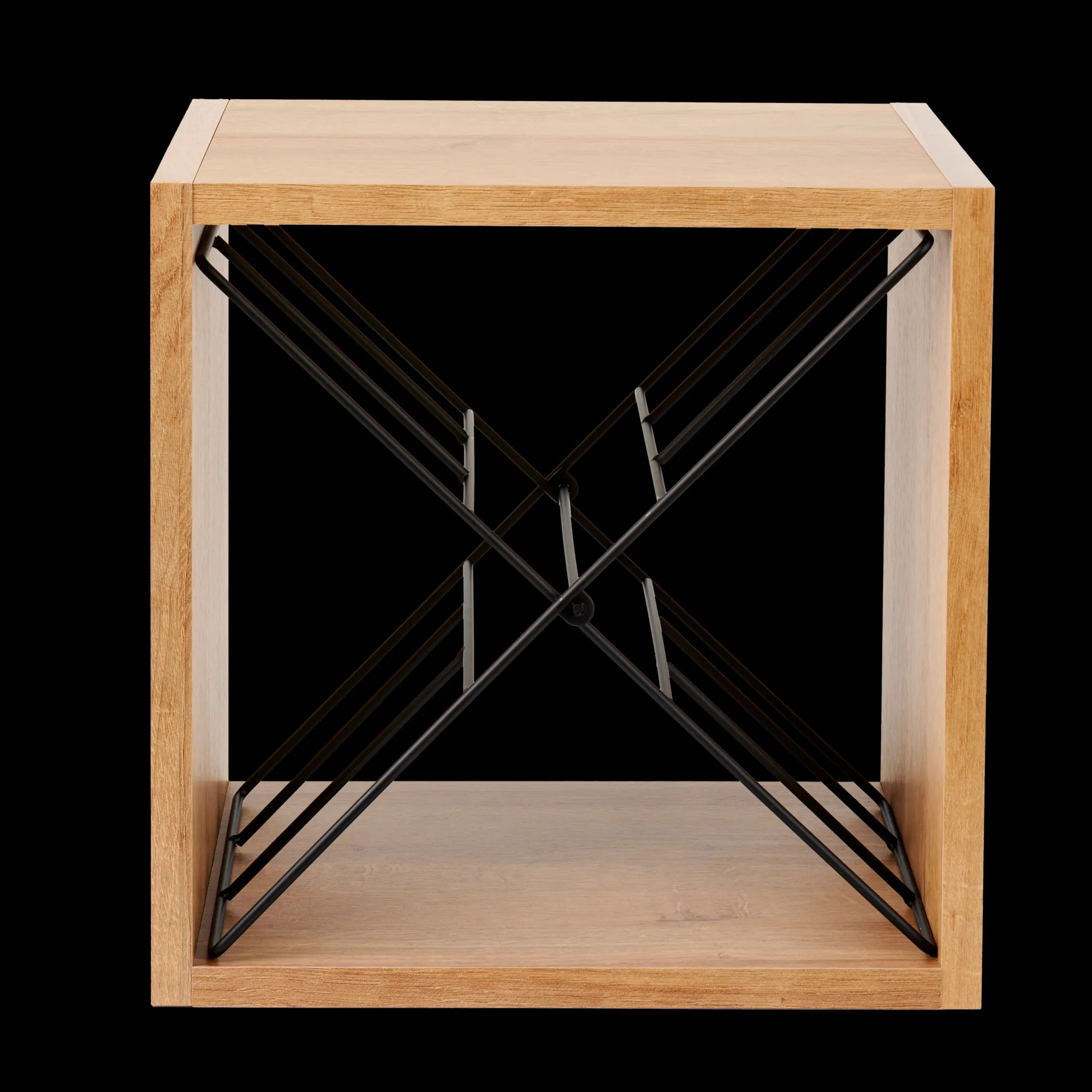 CASA Oxo Scaffale Portabott Nero, Naturale, Multicolore* Accessori Per Vino
