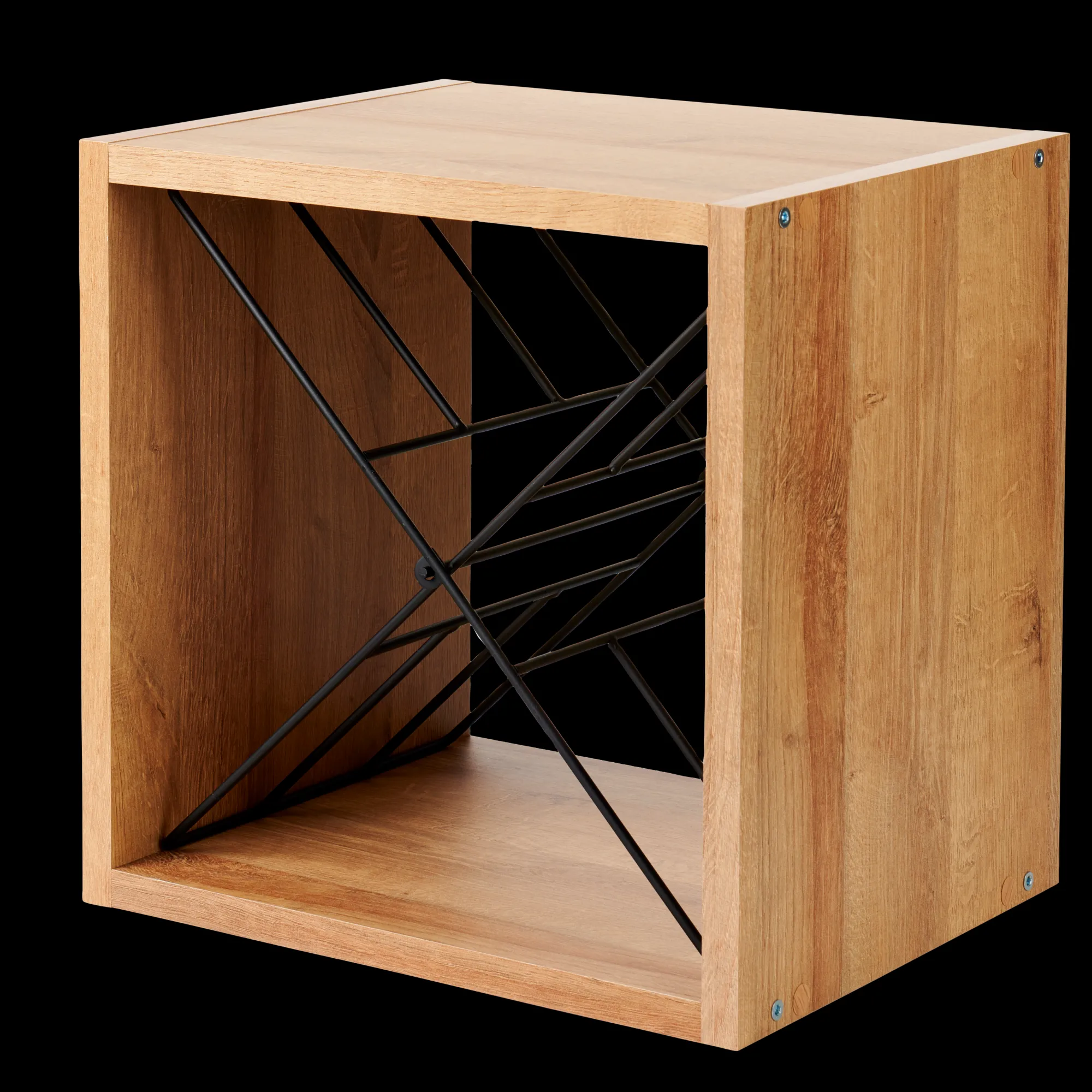 CASA Oxo Scaffale Portabott Nero, Naturale, Multicolore* Accessori Per Vino