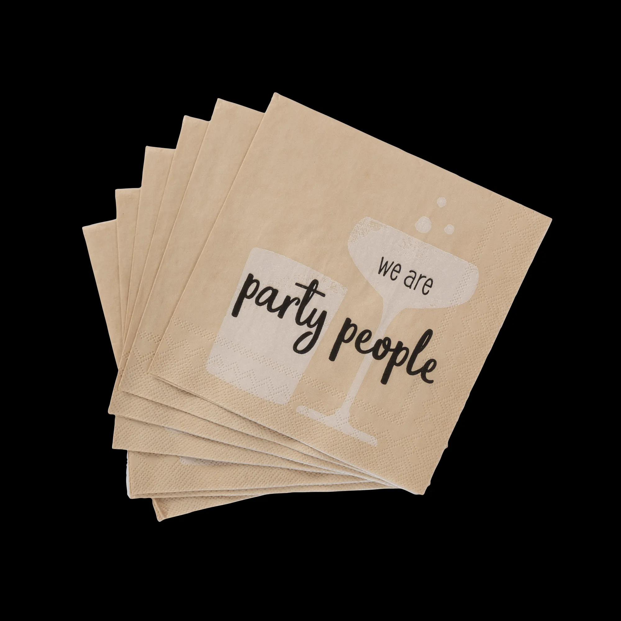 CASA Party People Set Di 20 Tovaglioli Beige* Tovaglioli