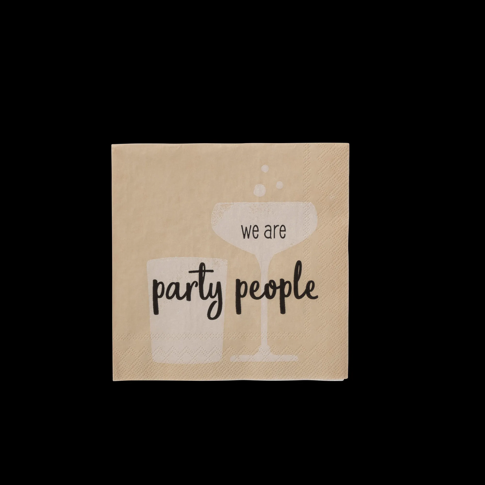 CASA Party People Set Di 20 Tovaglioli Beige* Tovaglioli