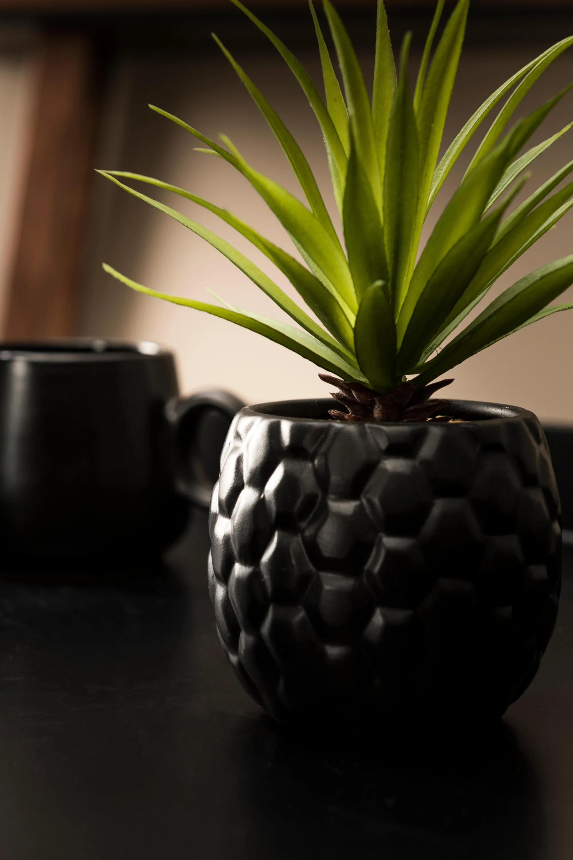 CASA Pina Pianta D'Ananas In Vaso Nero* Piante Artificiali