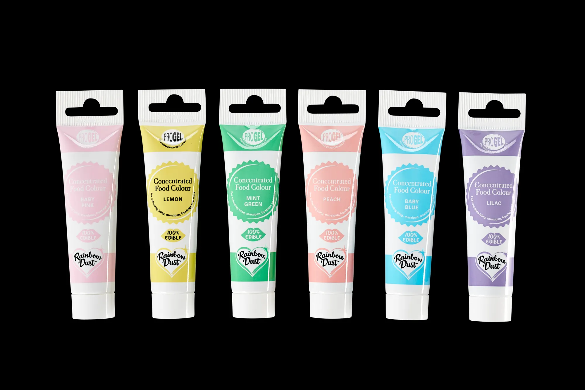 CASA Rainbowdust 6 Confezioni Pasta Zucchero Colori Pastello Vari Colori* Generi Alimentari