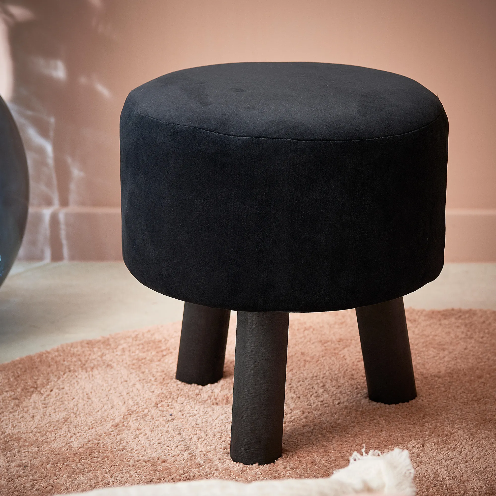 CASA Silki Pouf Nero* Sgabelli