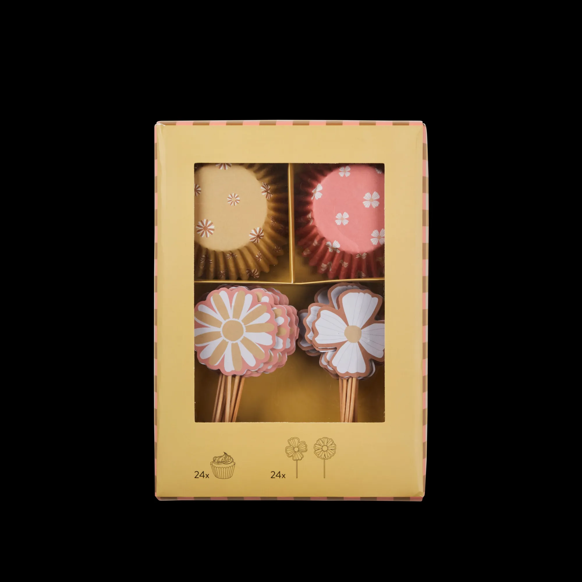 CASA Springtime Set Cupcake Set Di 48 Menta, Viola Chiaro* Stampi