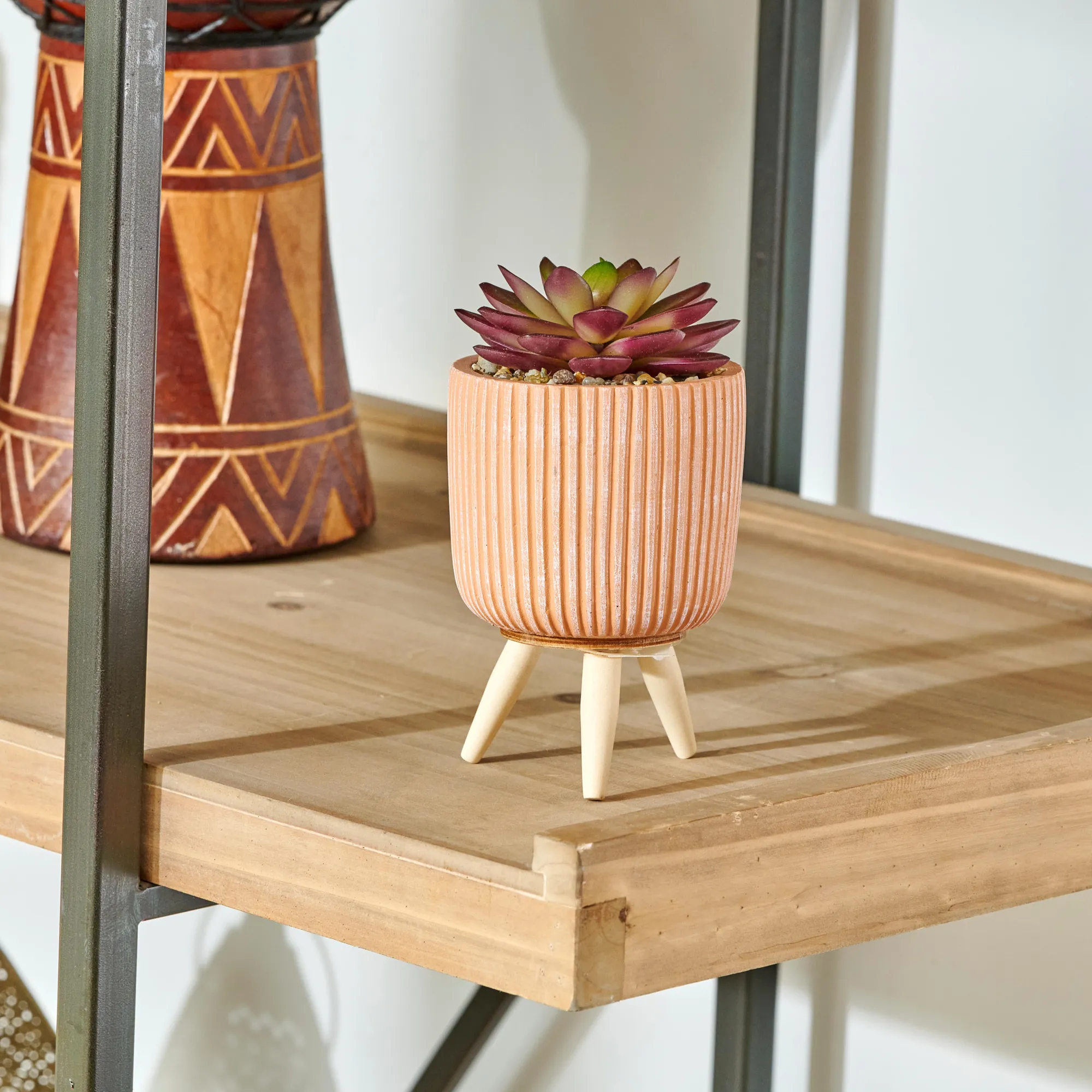 CASA Stripe Succulente Finto In Vaso Multicolore* Piante Artificiali