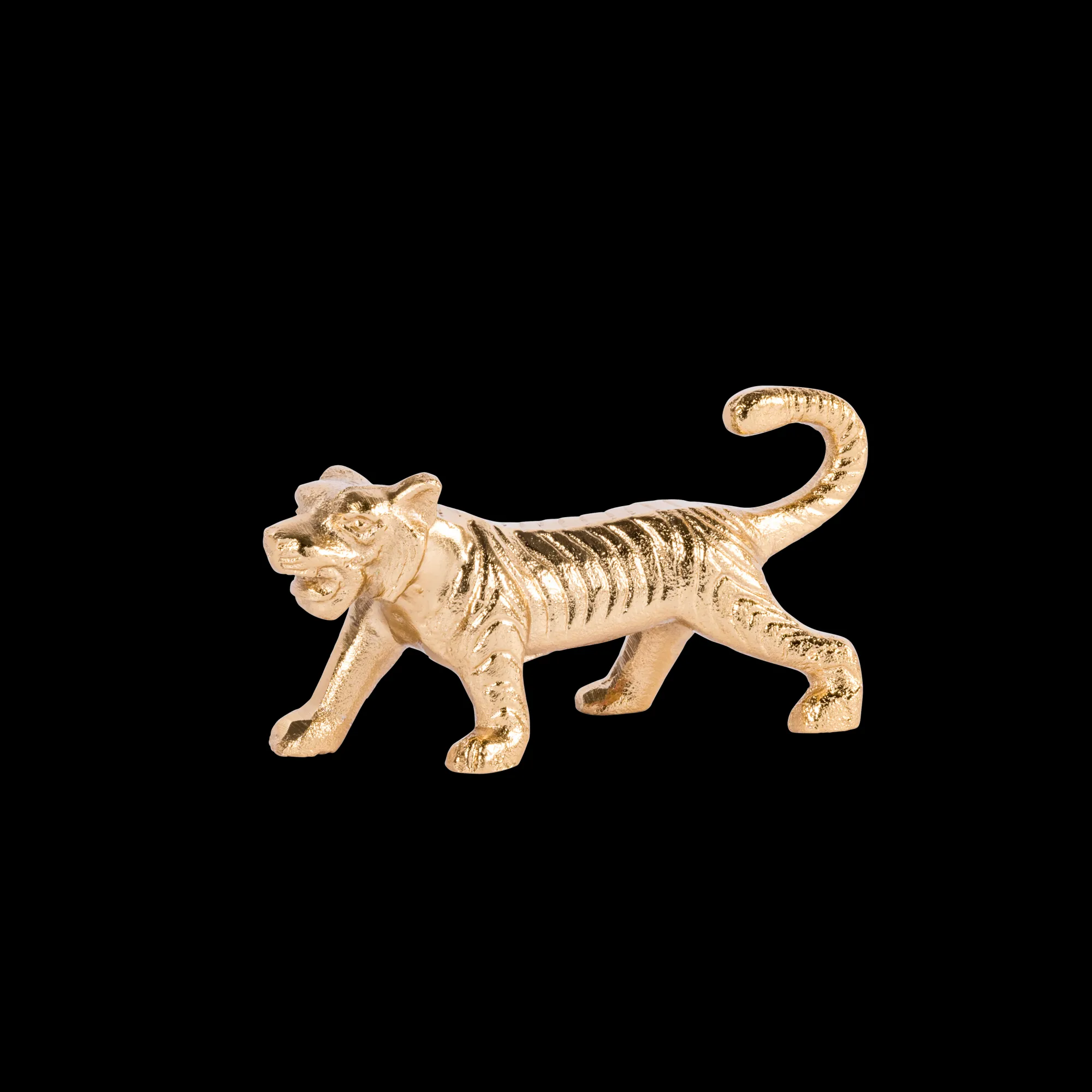 CASA Tiger Tigre Decorativa Dorato* Figurine Decorative