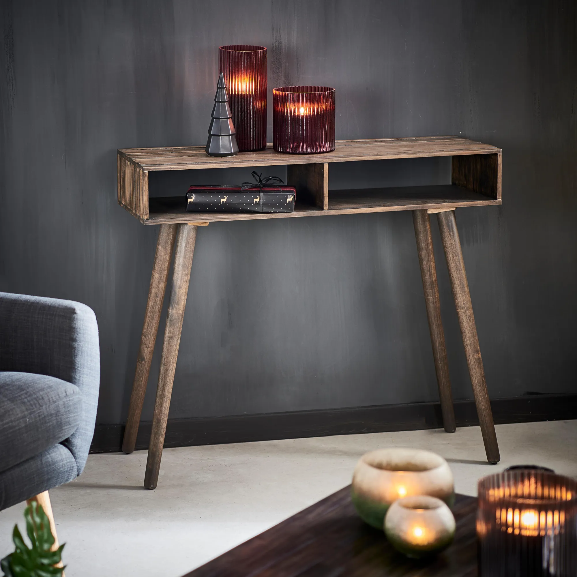 CASA Vintage Mobile Consolle Marrone, Naturale* Consolle
