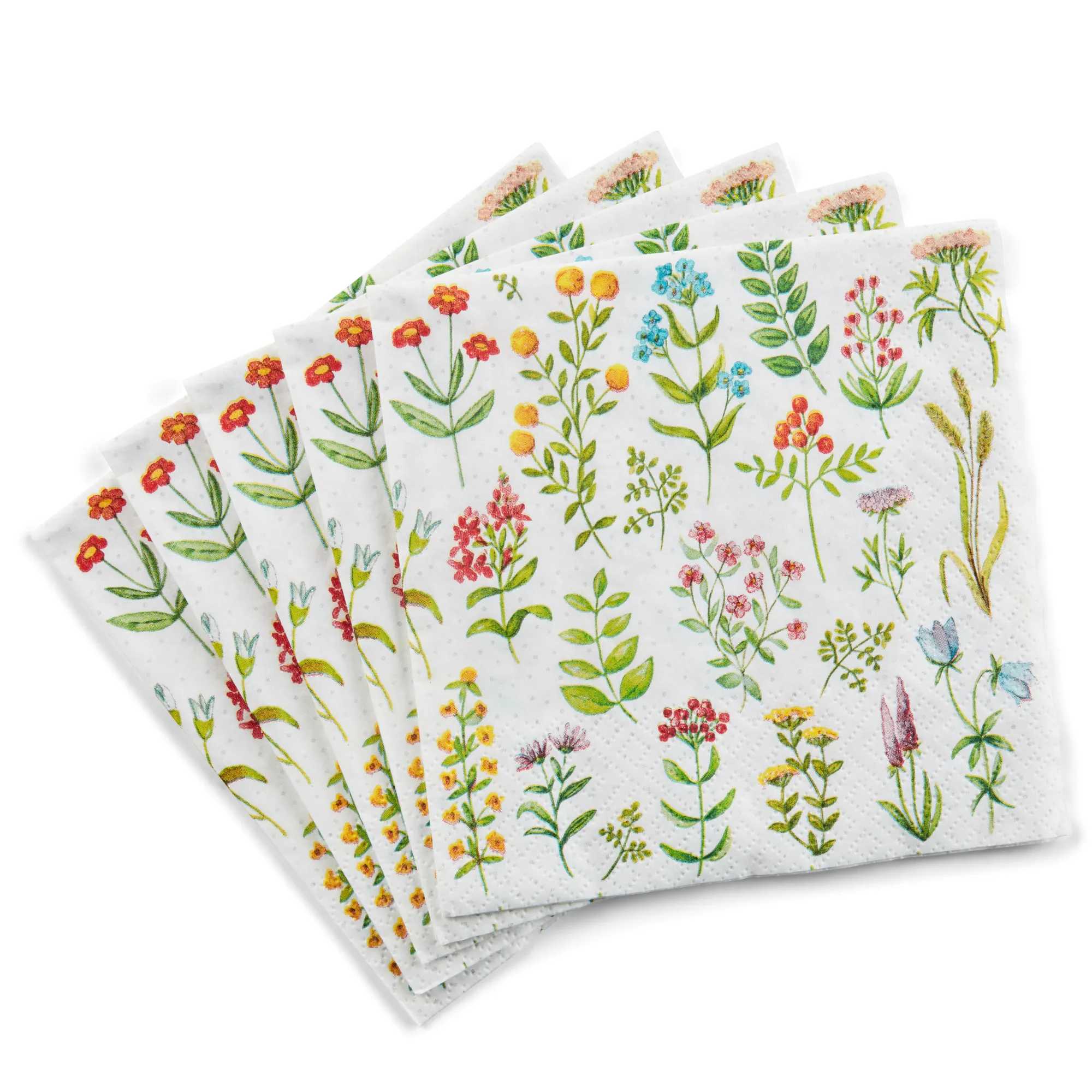 CASA Wildflower Set Di 20 Tovaglioli Multicolore* Tovaglioli